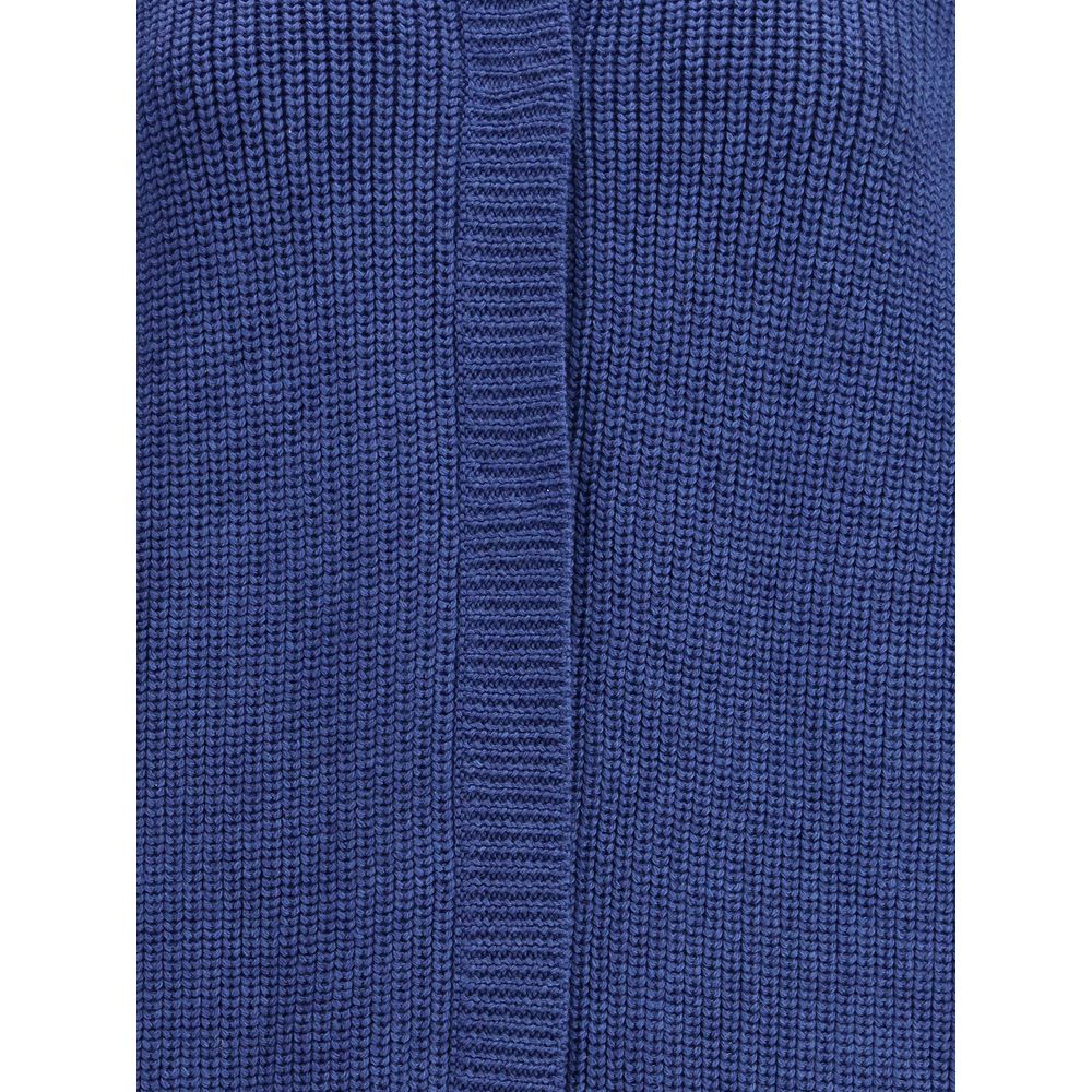 Blue Merino Wool Sweatshirt