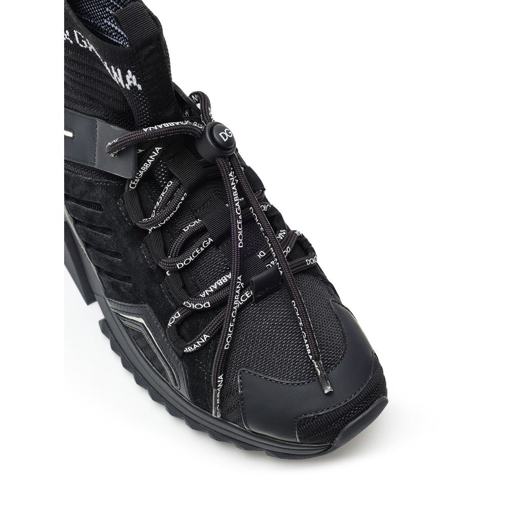 Black Technical High Top Sneakers