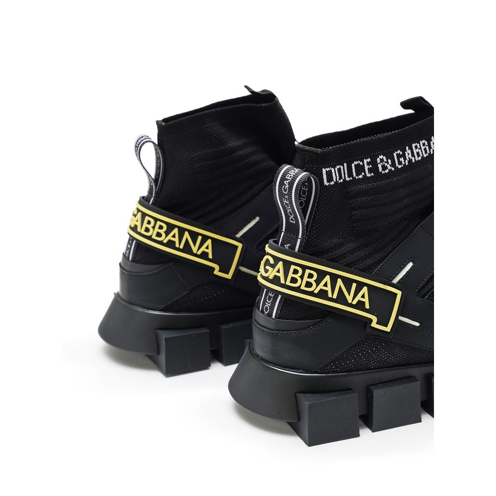 Black Technical High Top Sneakers