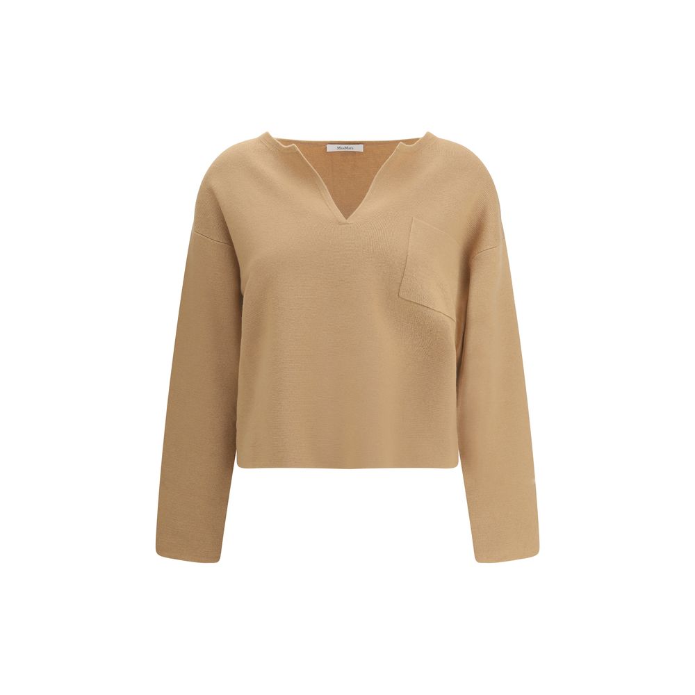 Beige Wool Top