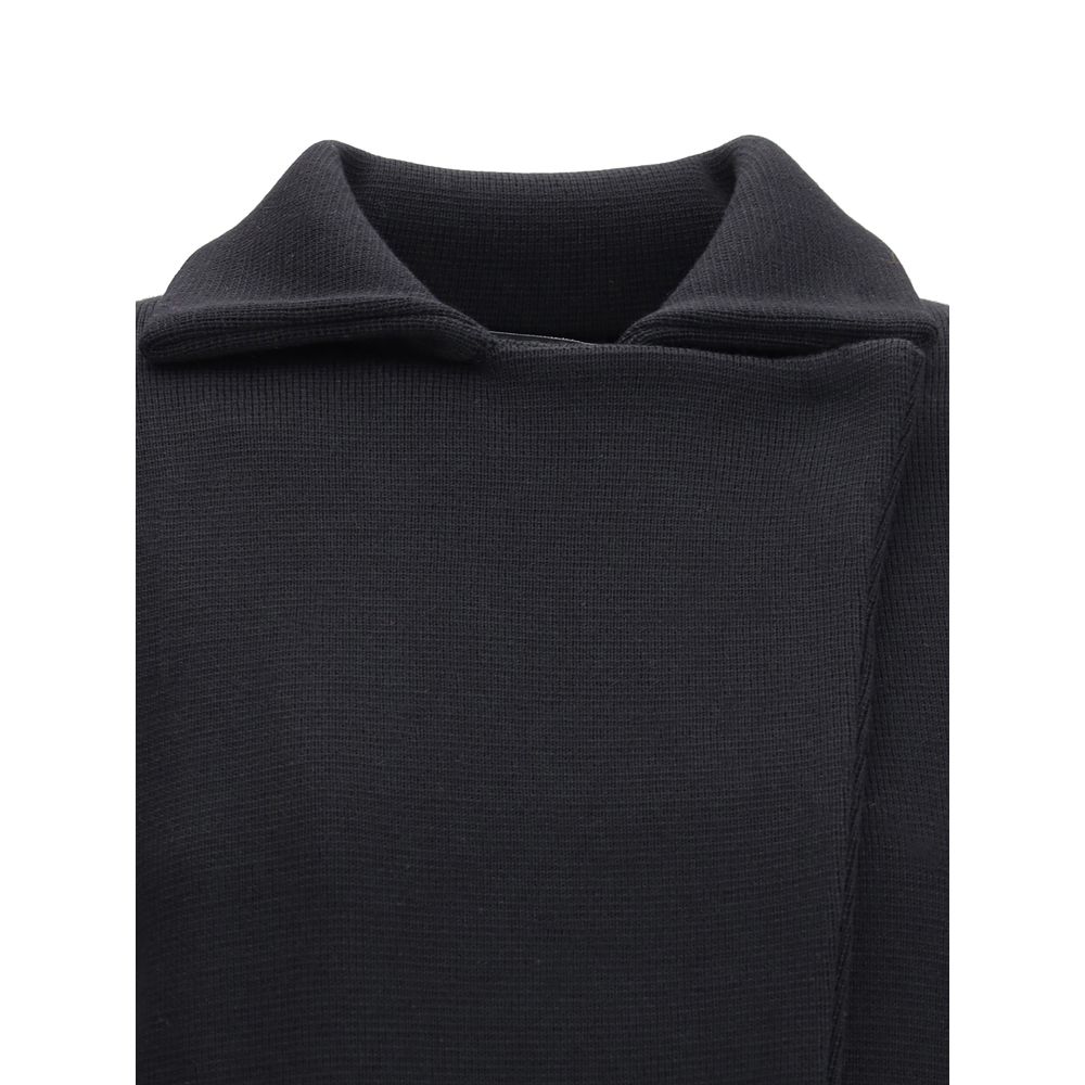 Black Merino Wool Coat
