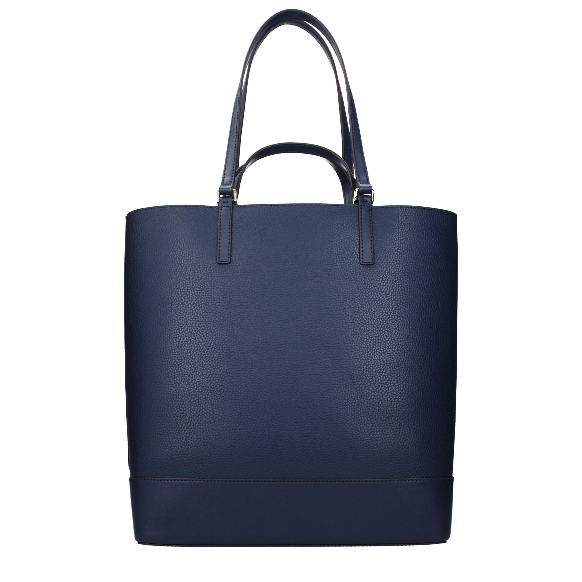 Blue Leather Shoulder Bag