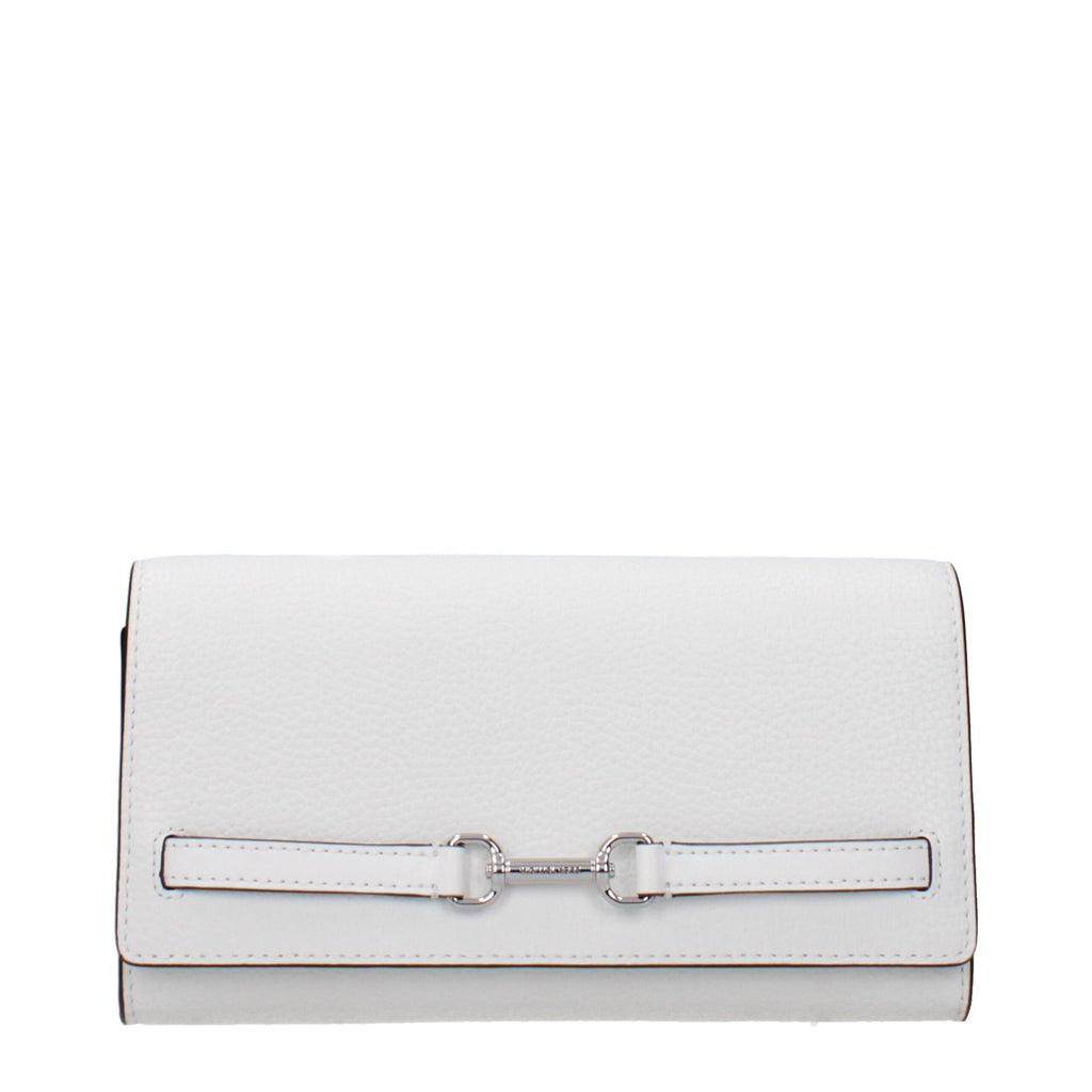 White Leather Clutch Bag