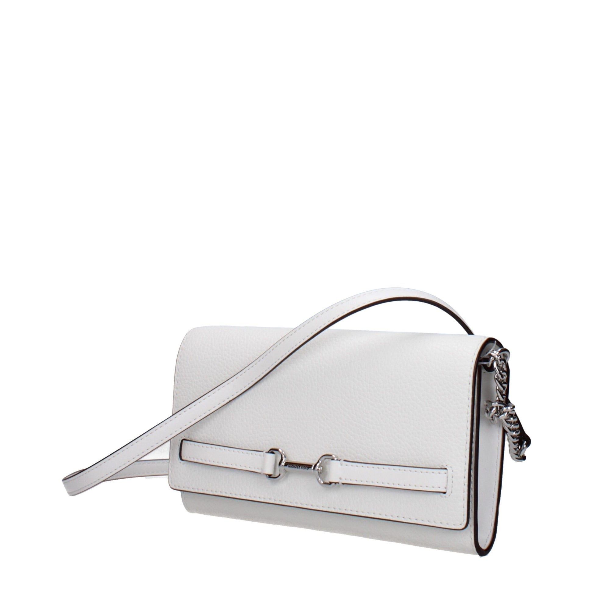 White Leather Clutch Bag