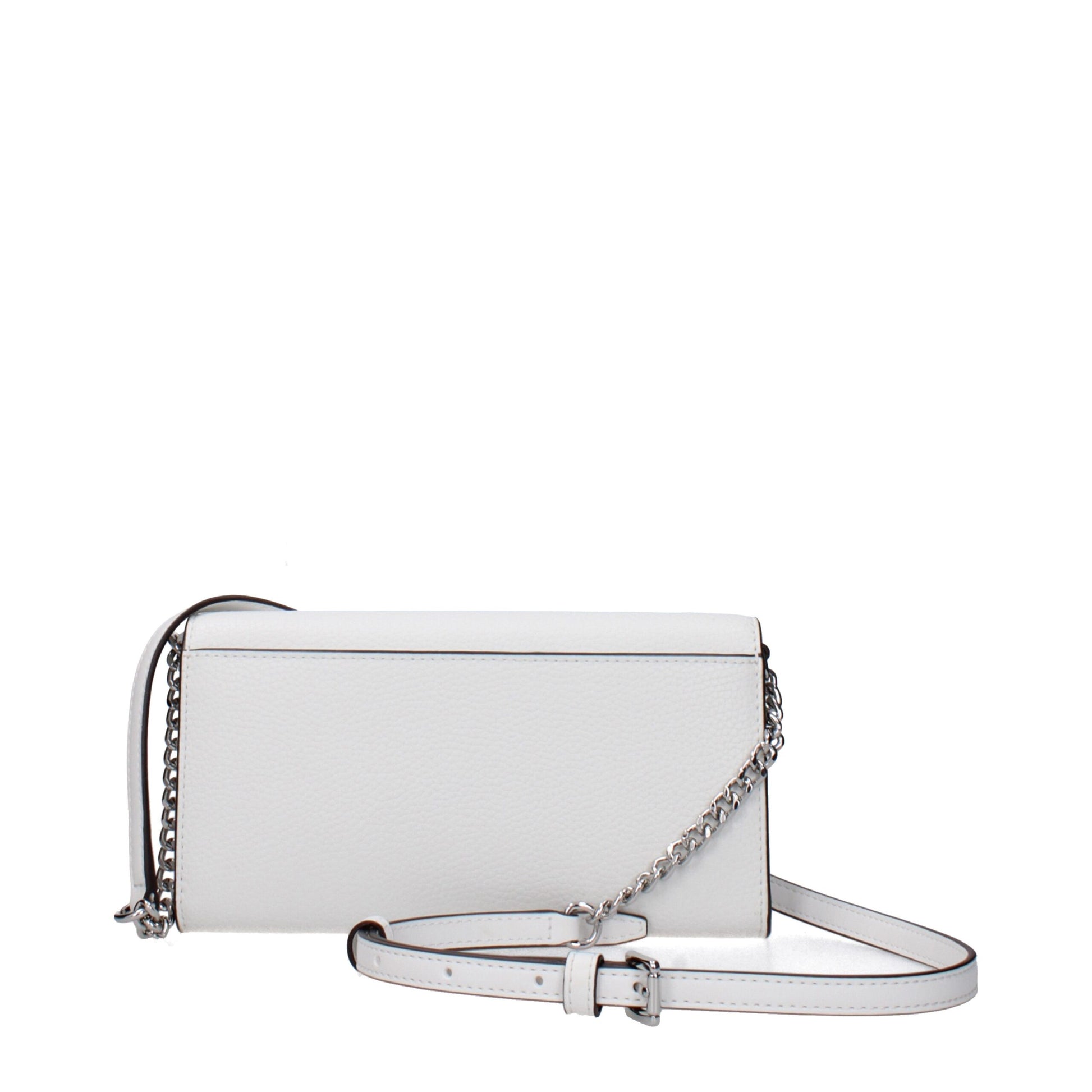 White Leather Clutch Bag
