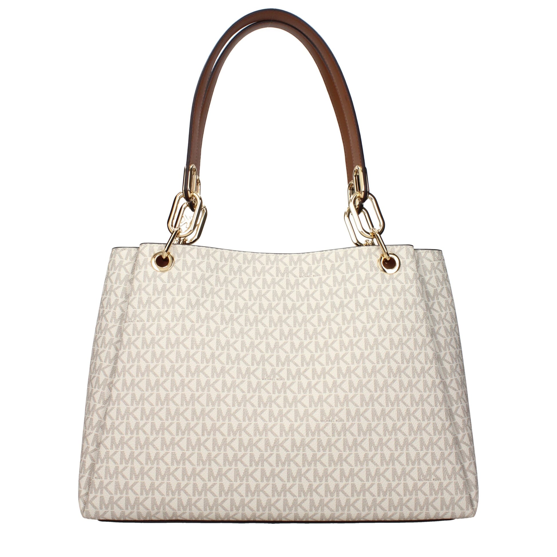 Beige Fabric Shoulder Bags
