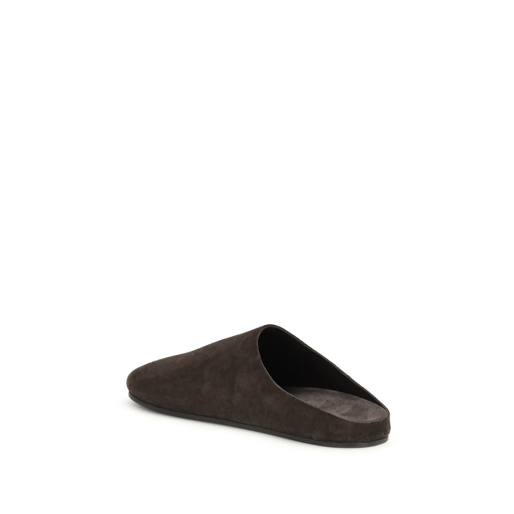 Brown Calf Leather Bos Taurus Mules