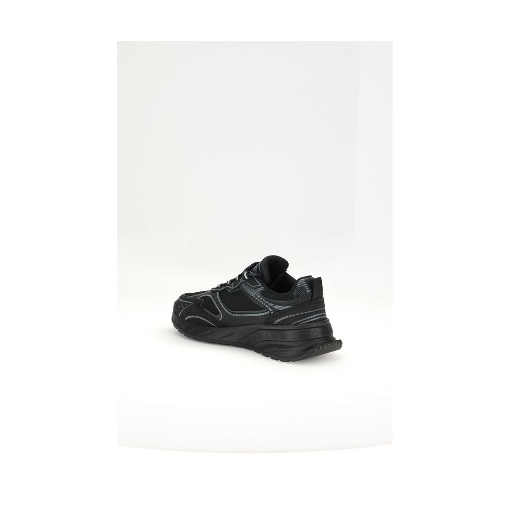 Black Calf Leather Bos Taurus Athletic Sneakers