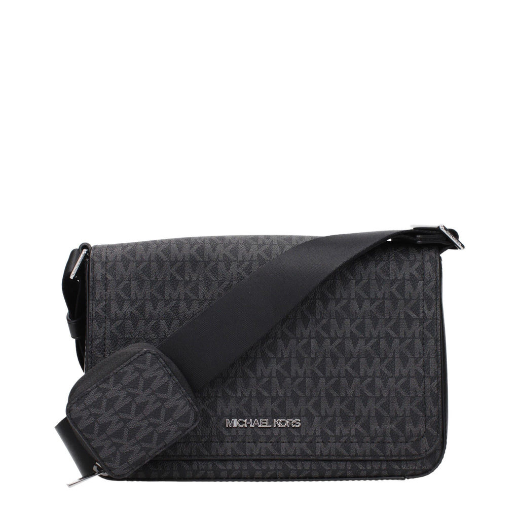 Black Fabric Crossbody Bag