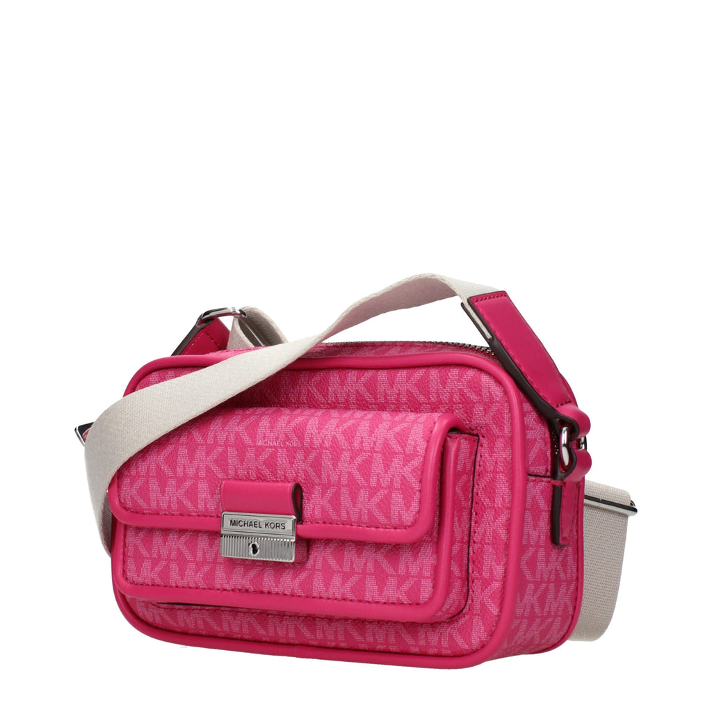 Pink Fabric Crossbody Bag