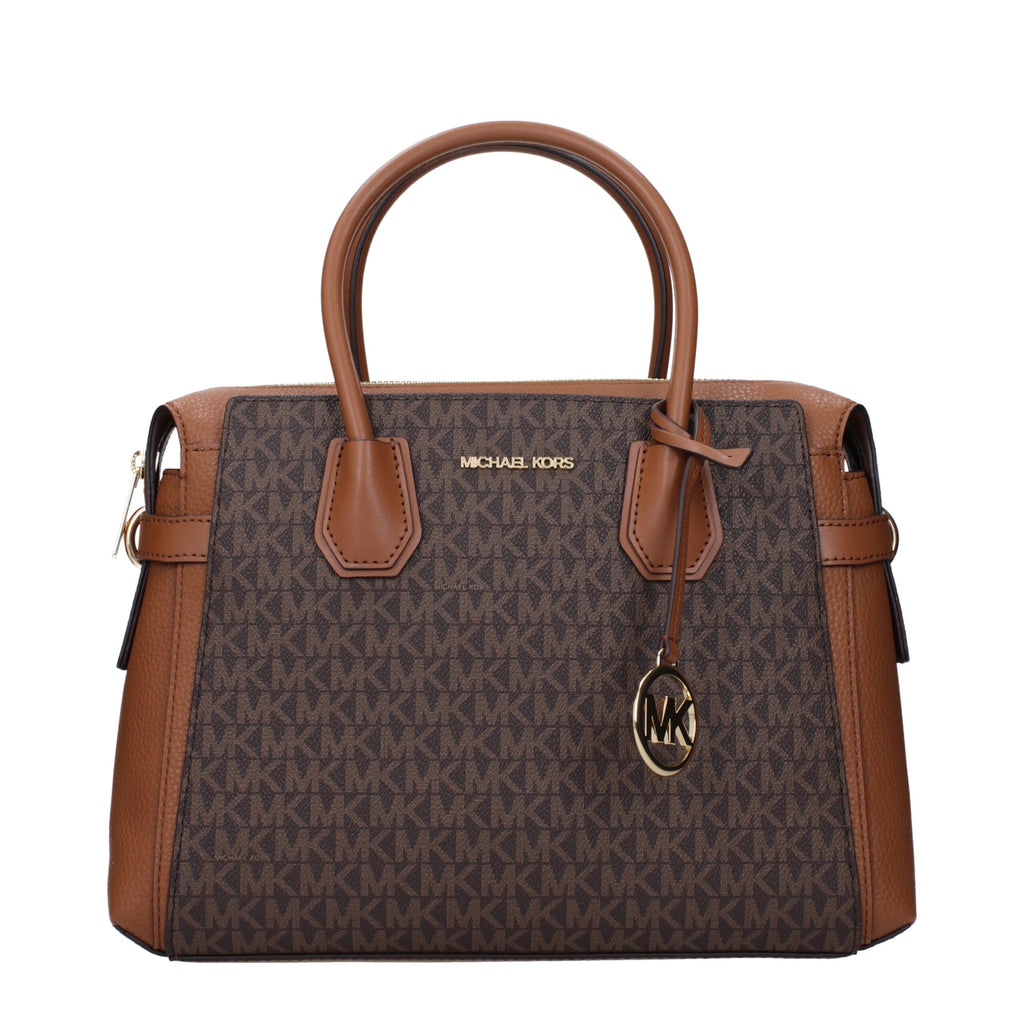 Brown Fabric Handbags