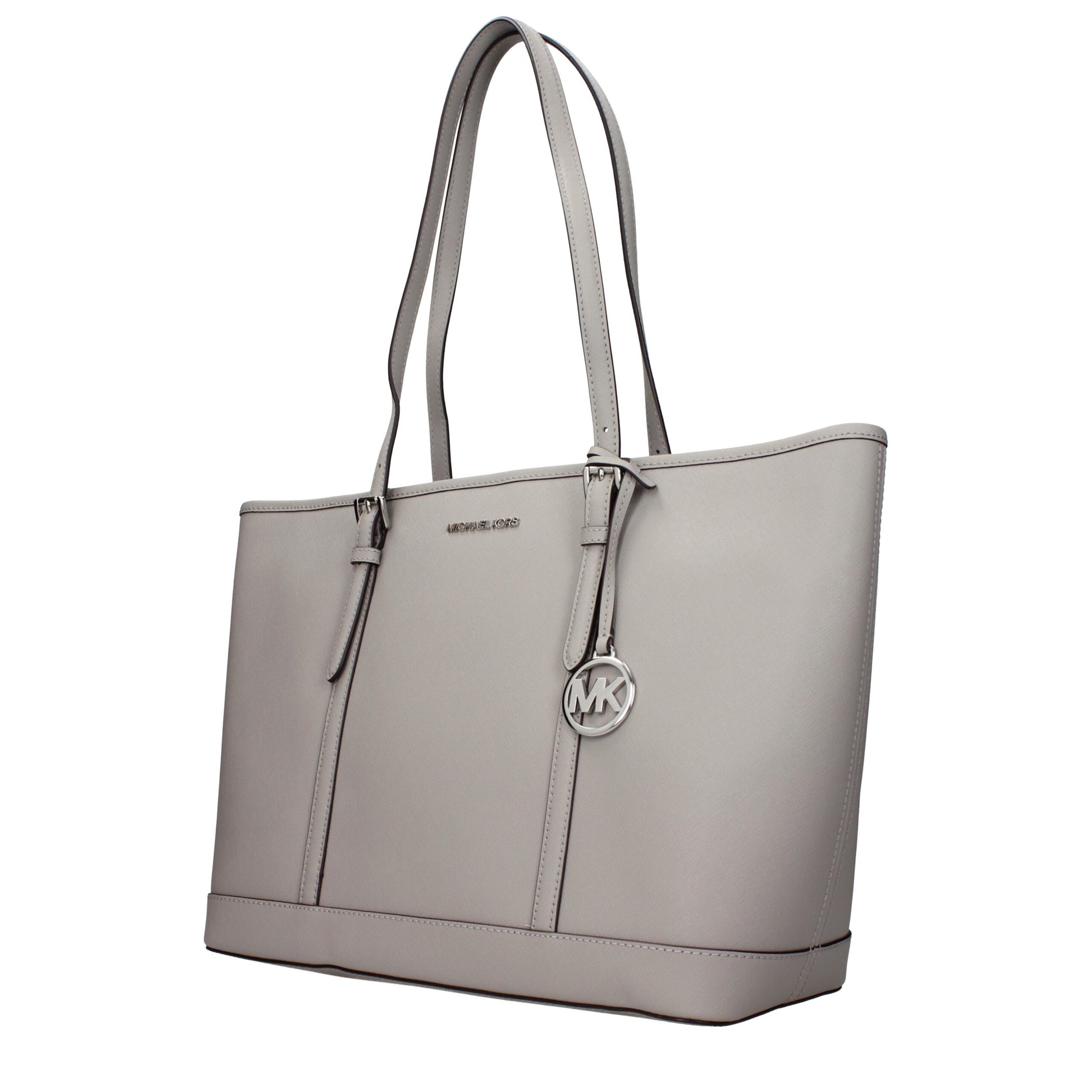 Gray Leather Shoulder Bags