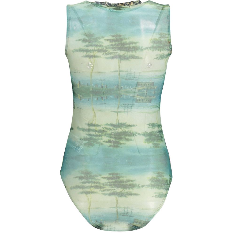 Green Polyester Bodysuit
