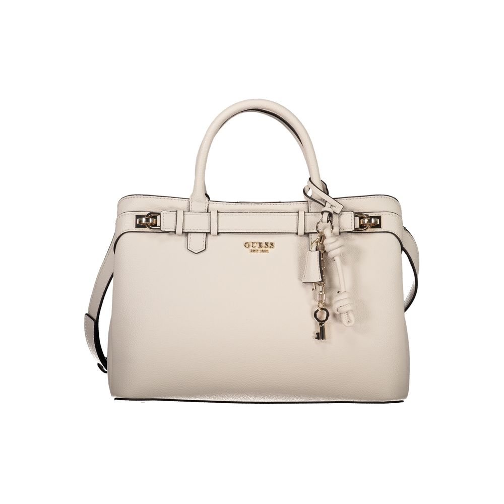 Beige Polyethylene Handbag