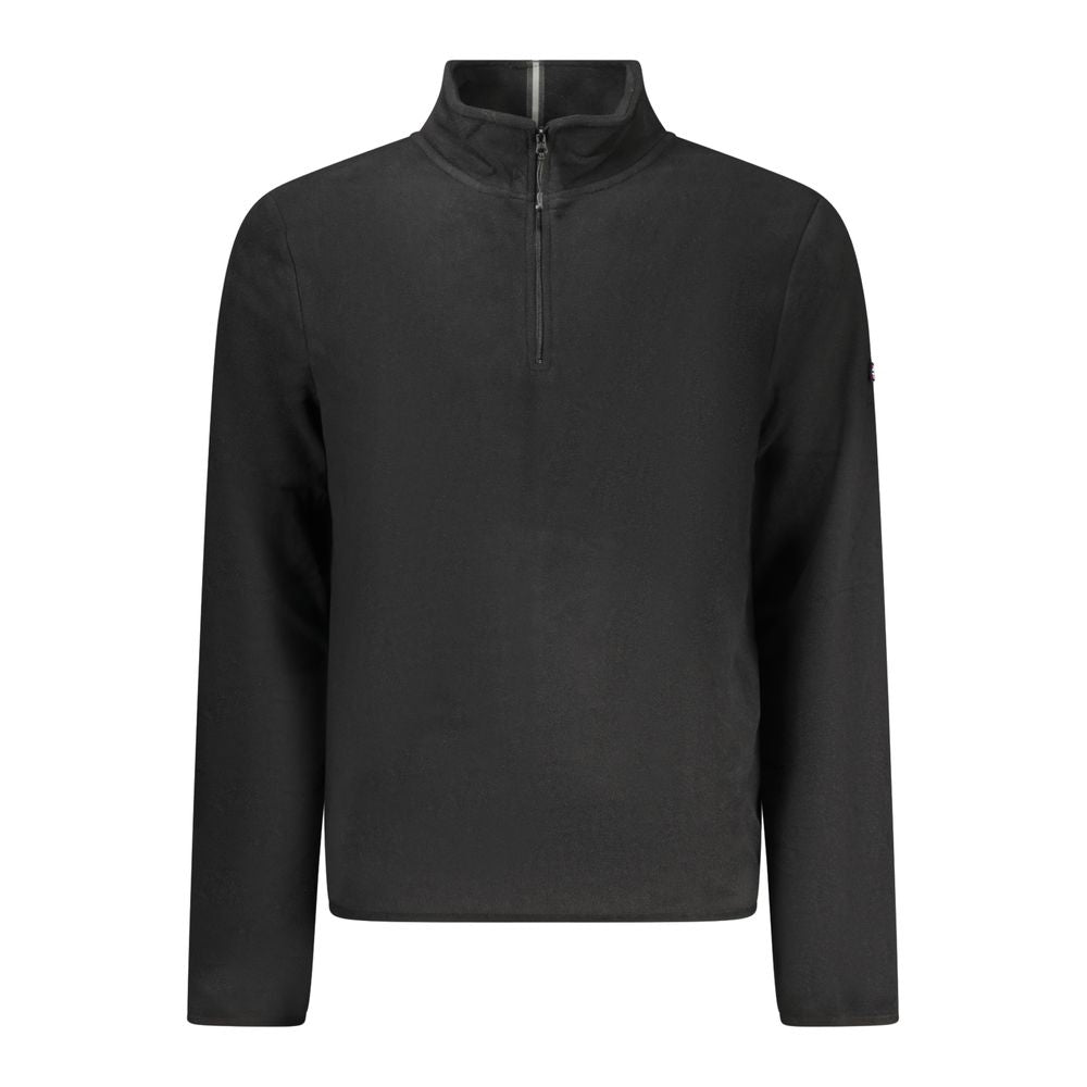 Black Polyester Men Sweater