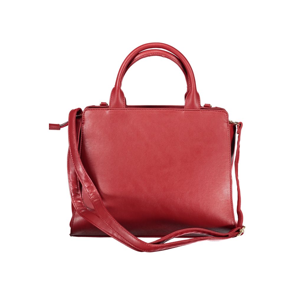 Red PVC Women Handbag