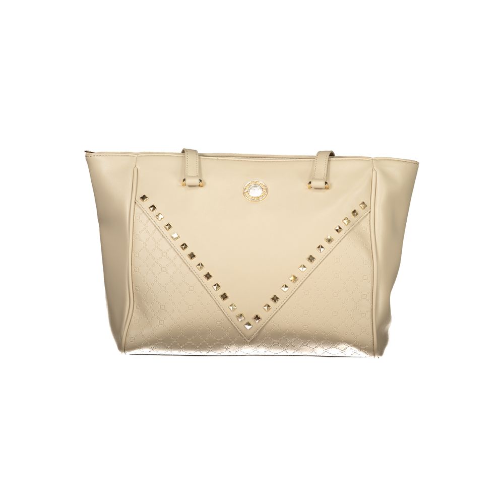 Beige PVC Women Handbag