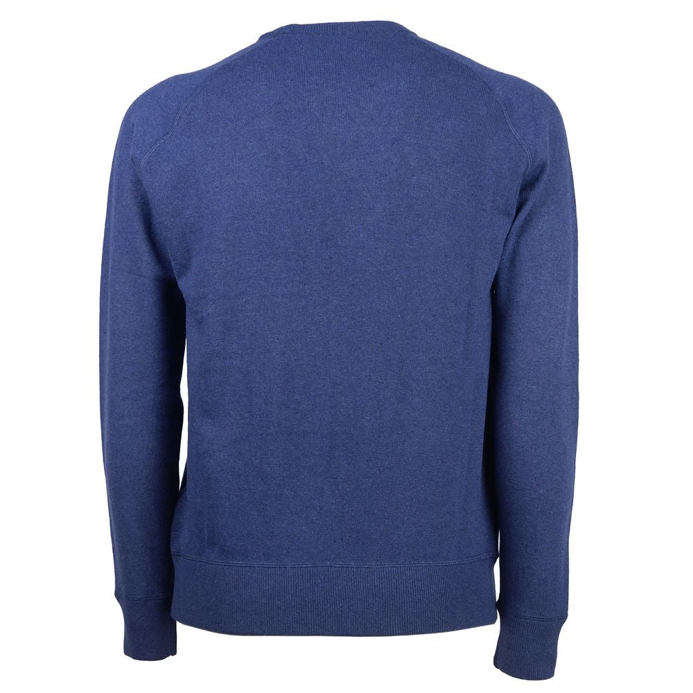 Blue Cashmere Men Sweater