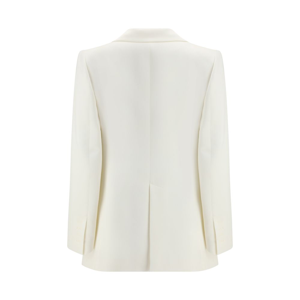 White Silk Blazer