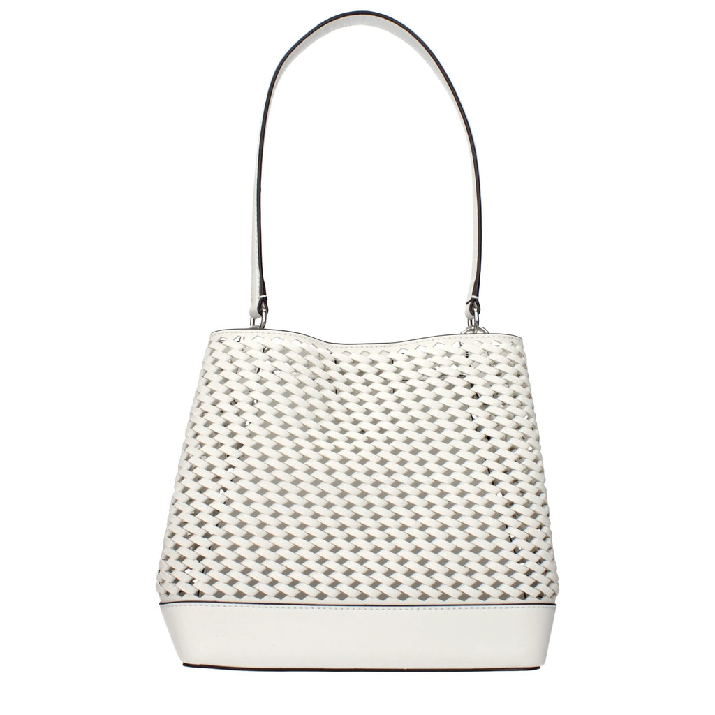White Leather Shoulder Bag