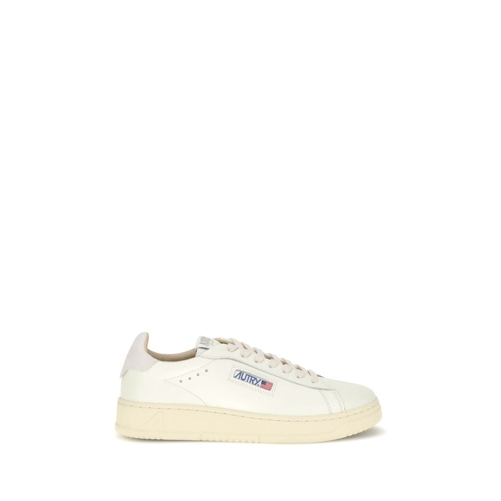 White Rubber Low Top Sneakers