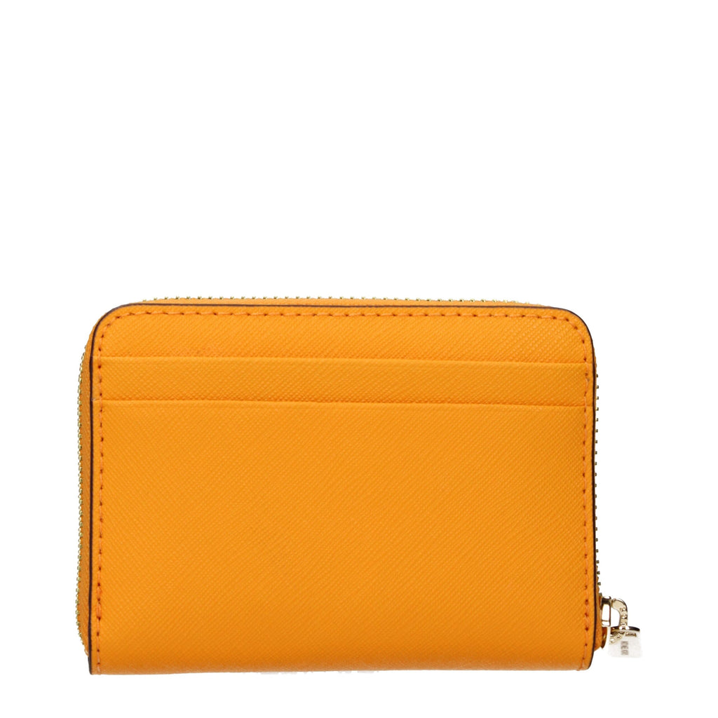 Orange Leather Cardholder