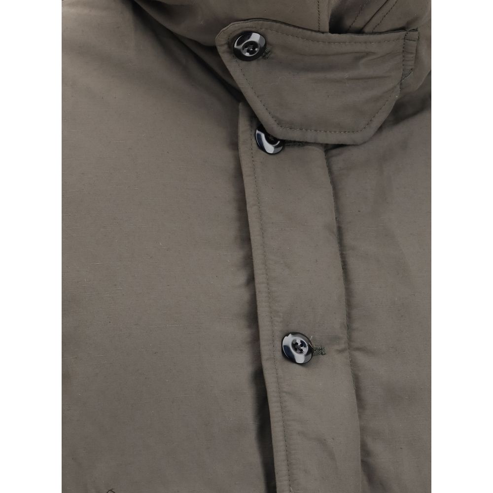 Brown Polyamide Coat