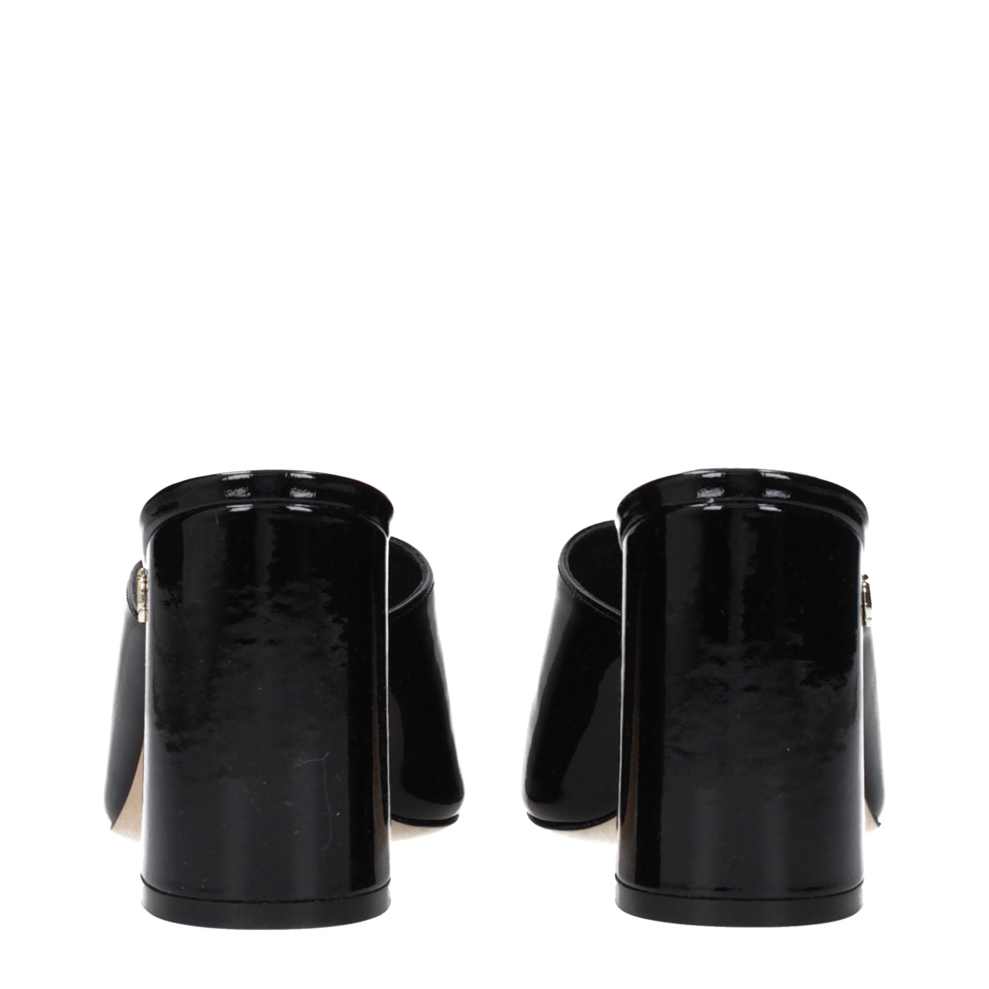 Black Leather Platform Sandals