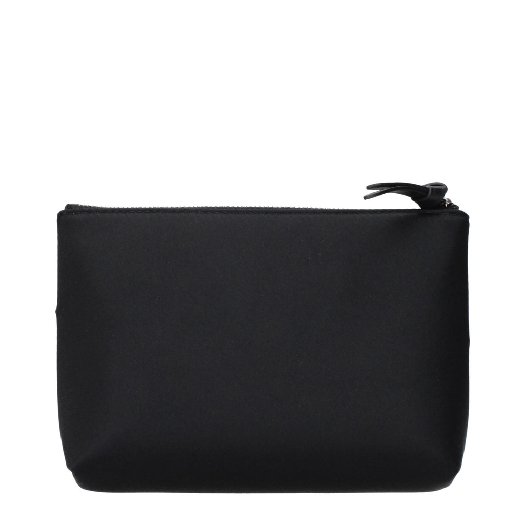 Black Satin Clutch Bag