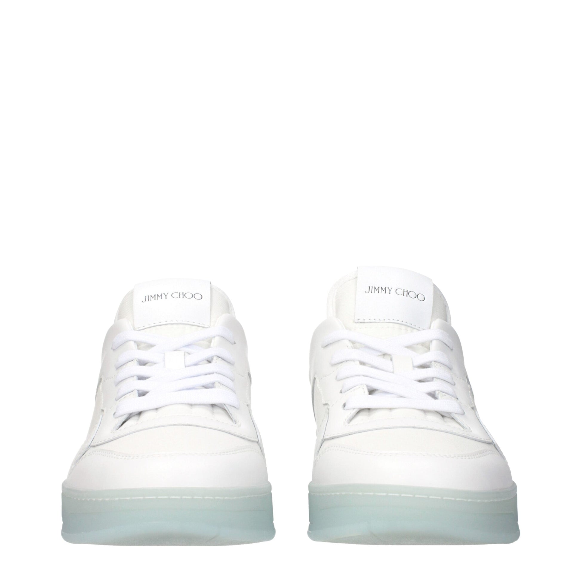 White Leather Low Top Sneakers