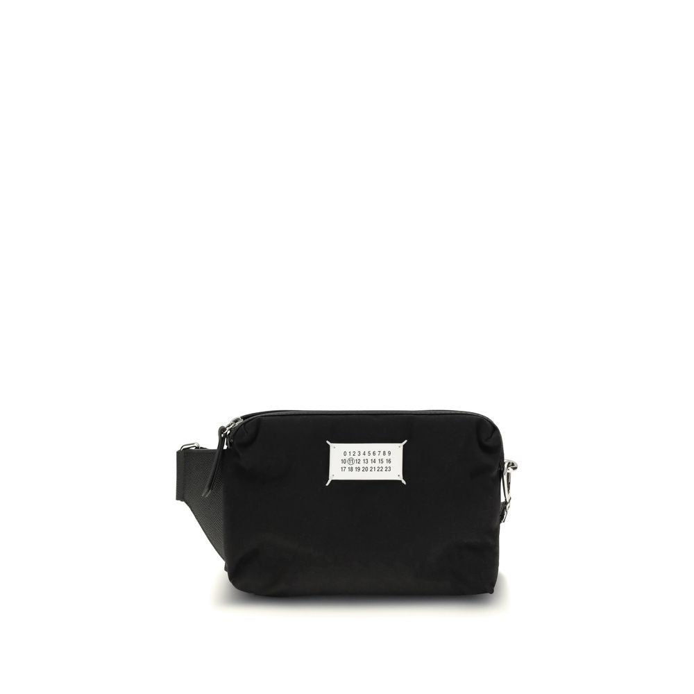 Black Fabric Shoulder Bag