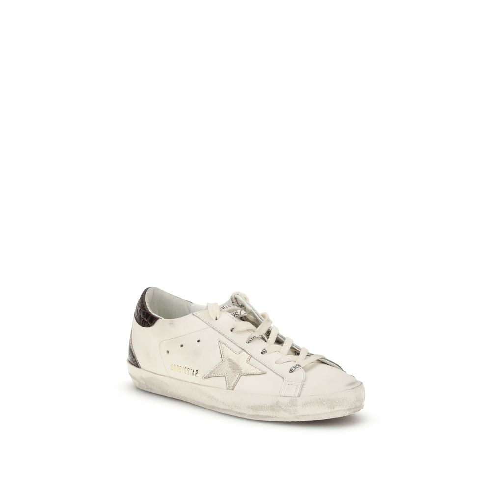 White Calf Leather Bos Taurus Low Top Sneakers