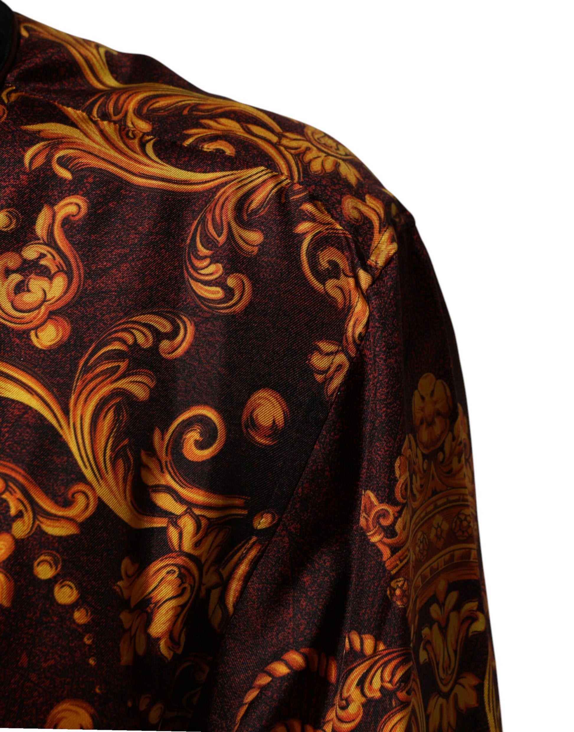 Floral Printed Baroque Button Down Shirt