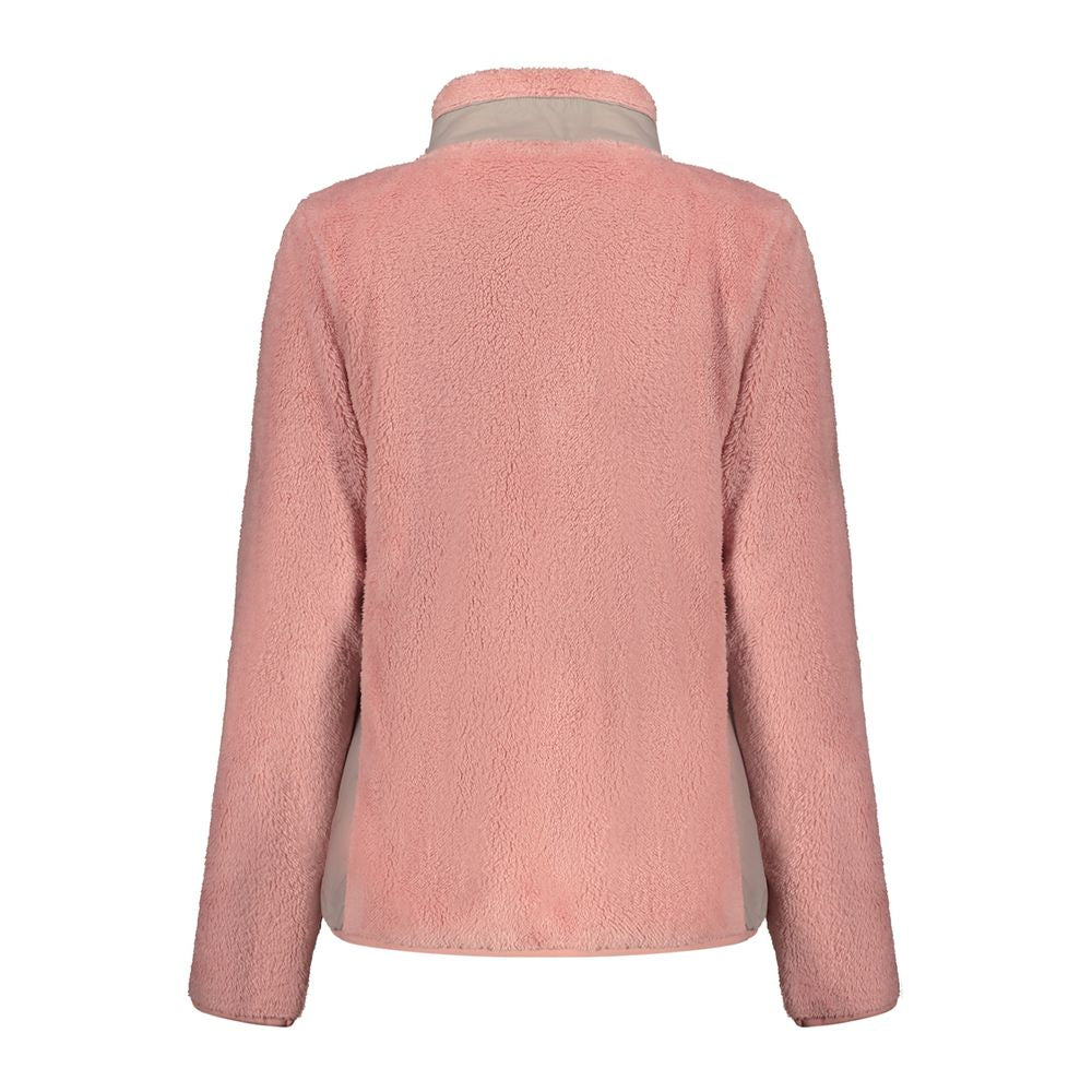 Pink Polyester Women Sweater