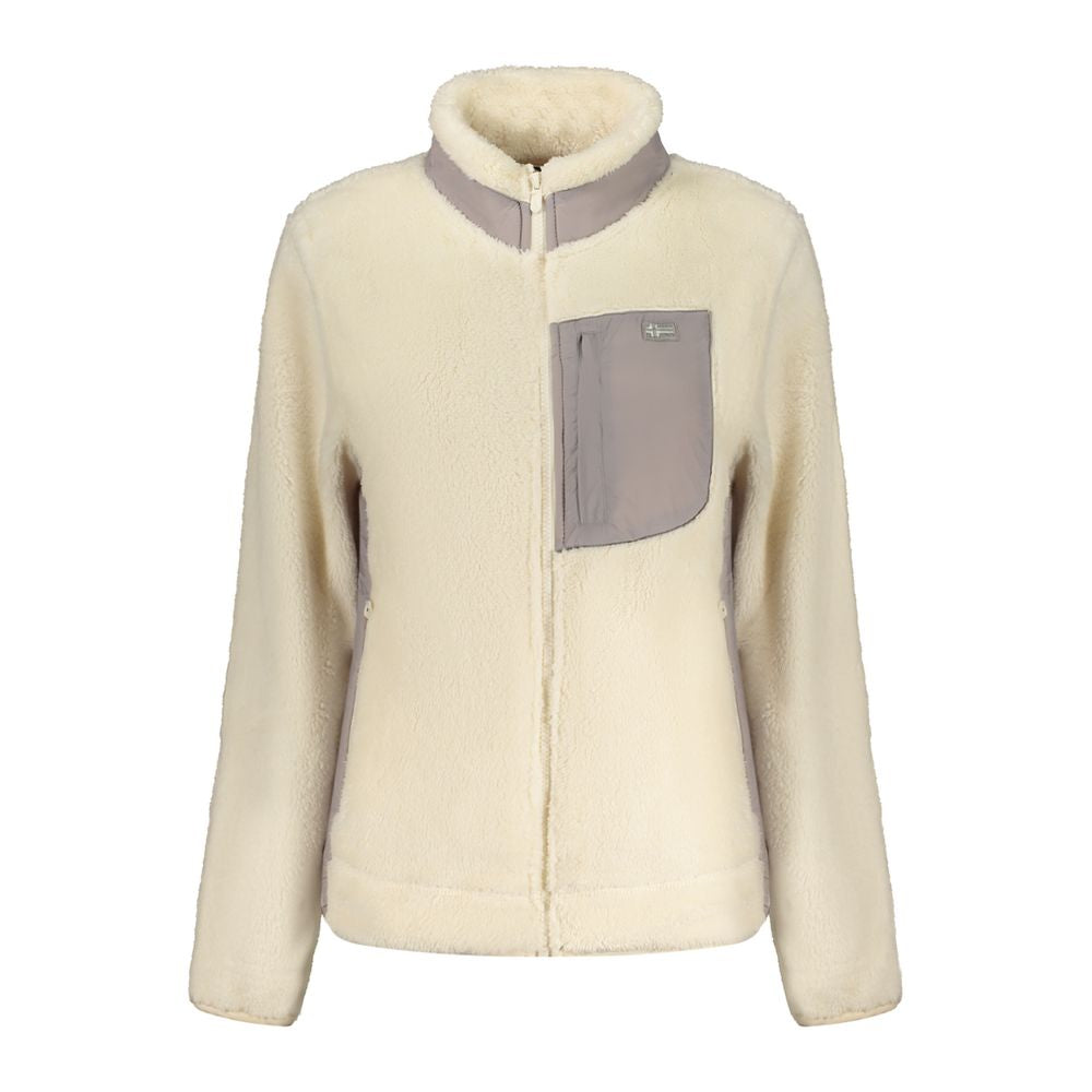 White Polyester Women Sweater