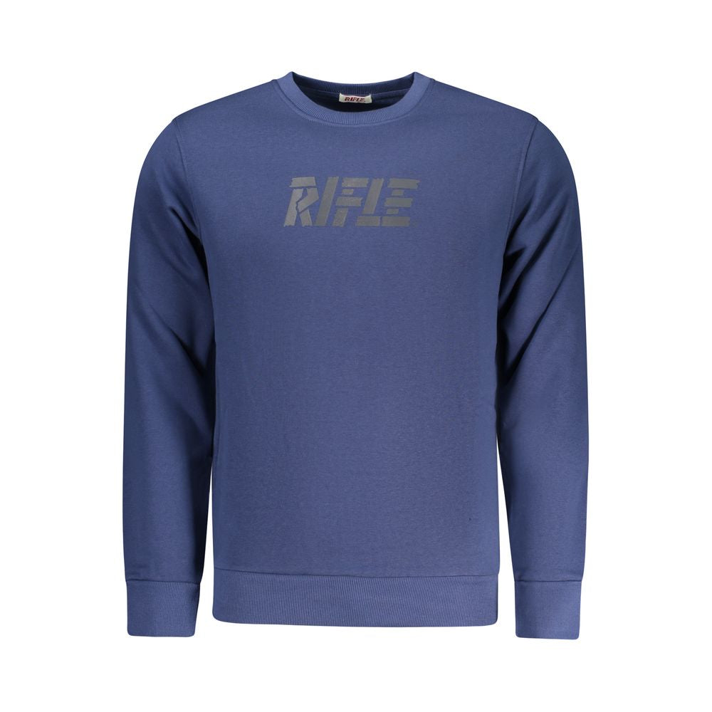 Blue Cotton Men Sweater