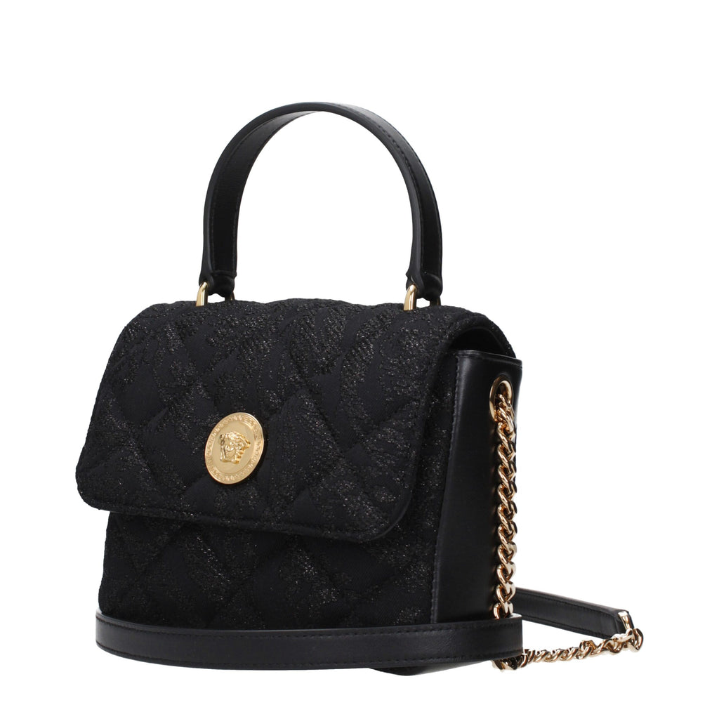 Black Fabric Handbag
