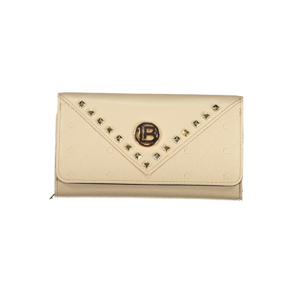 Beige Polyethylene Women Wallet