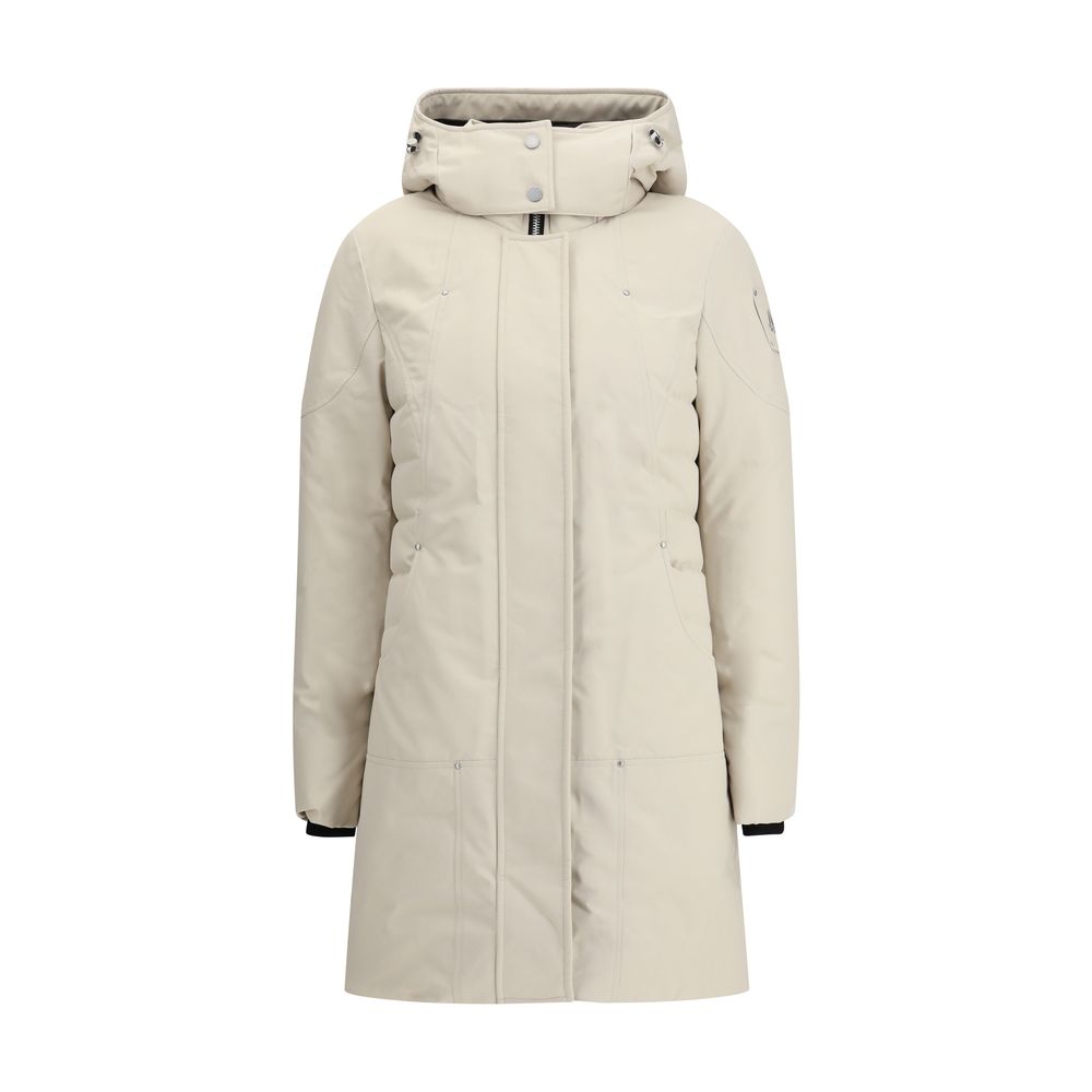 Beige Polyester Parka