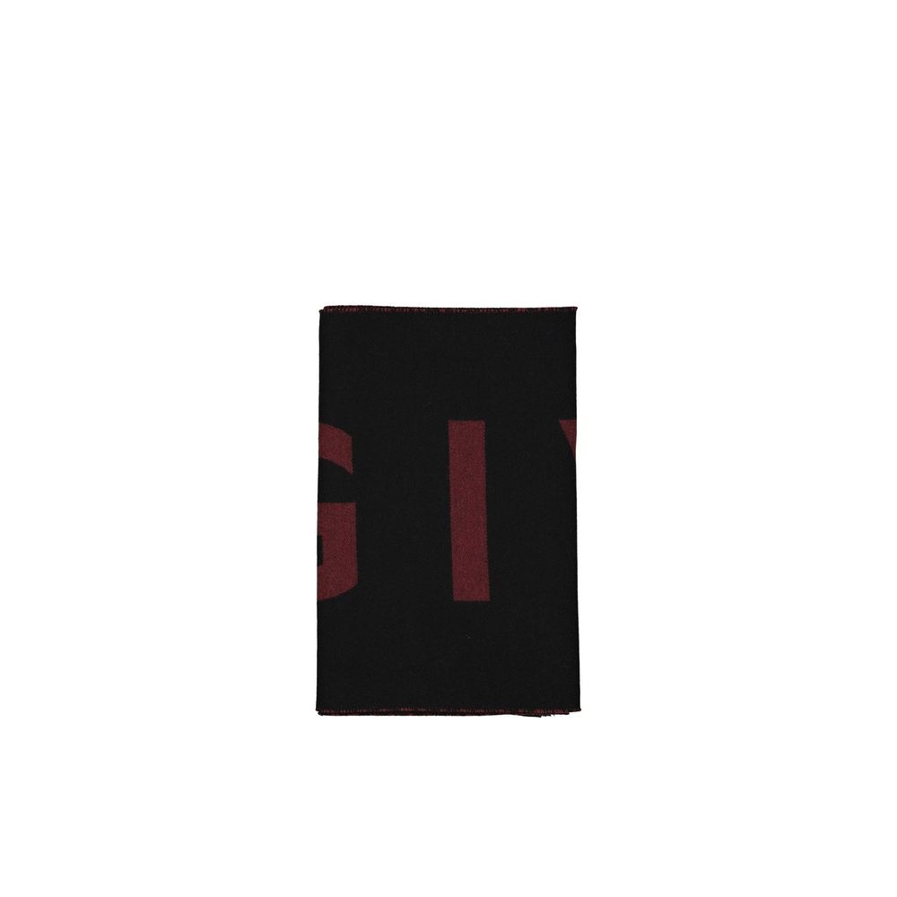 Black Virgin Wool Scarf