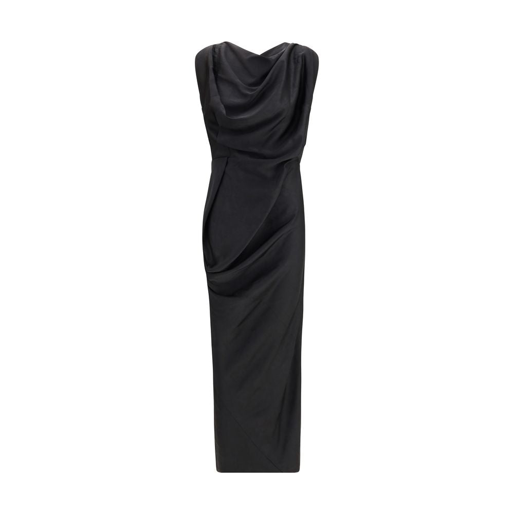 Black Polyester Cocktail Dress