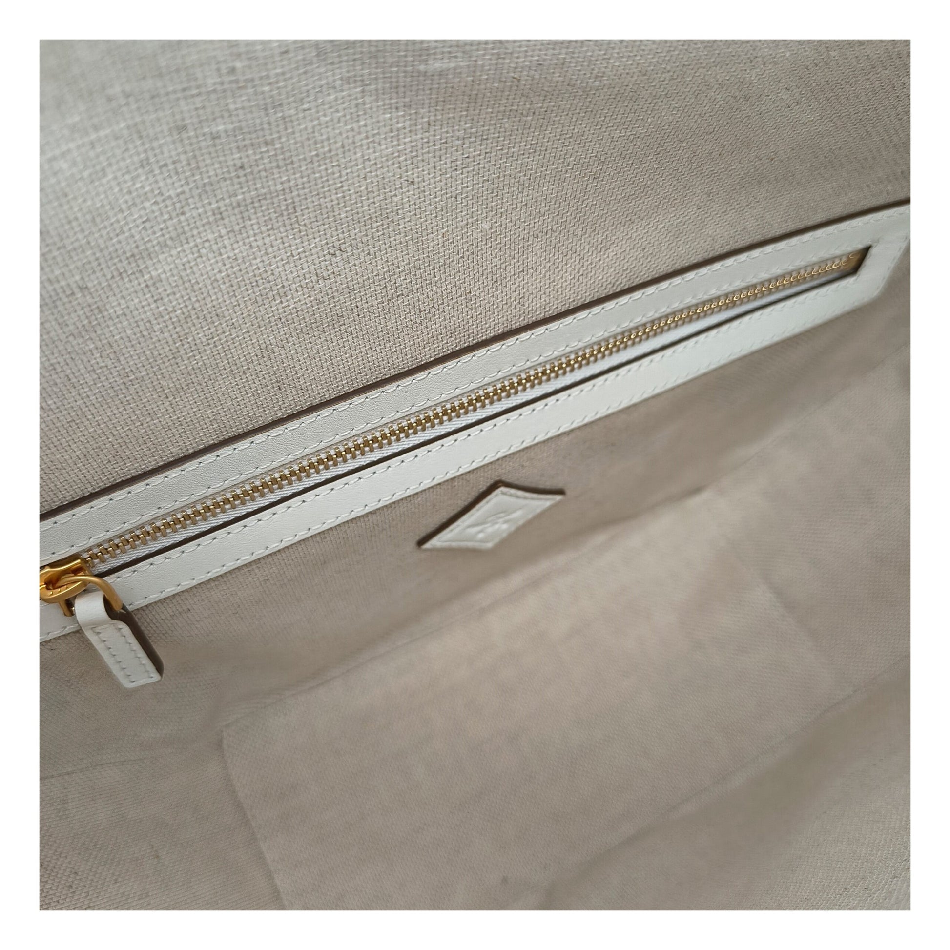 Beige Raffia Shoulder Bag