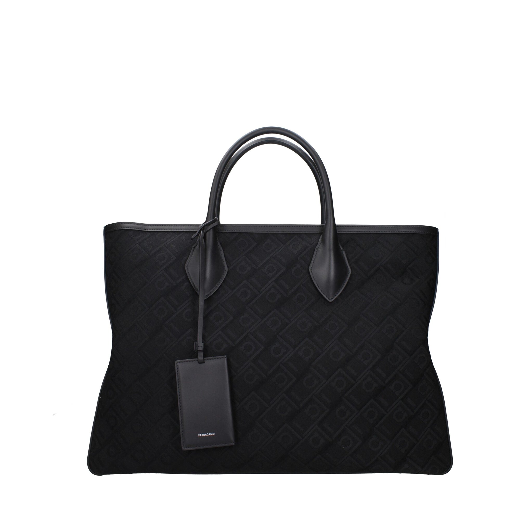 Black Fabric Handbag