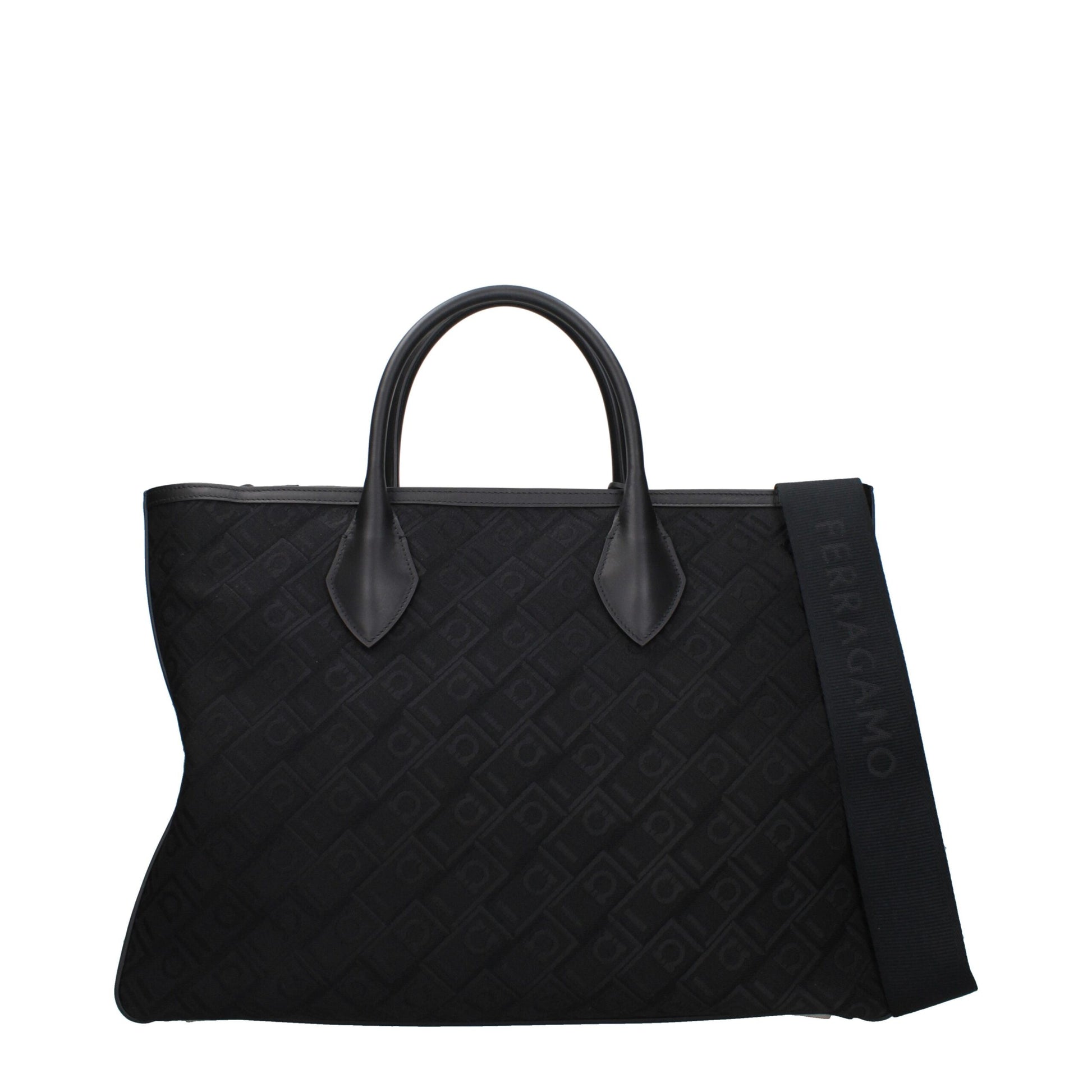 Black Fabric Handbag