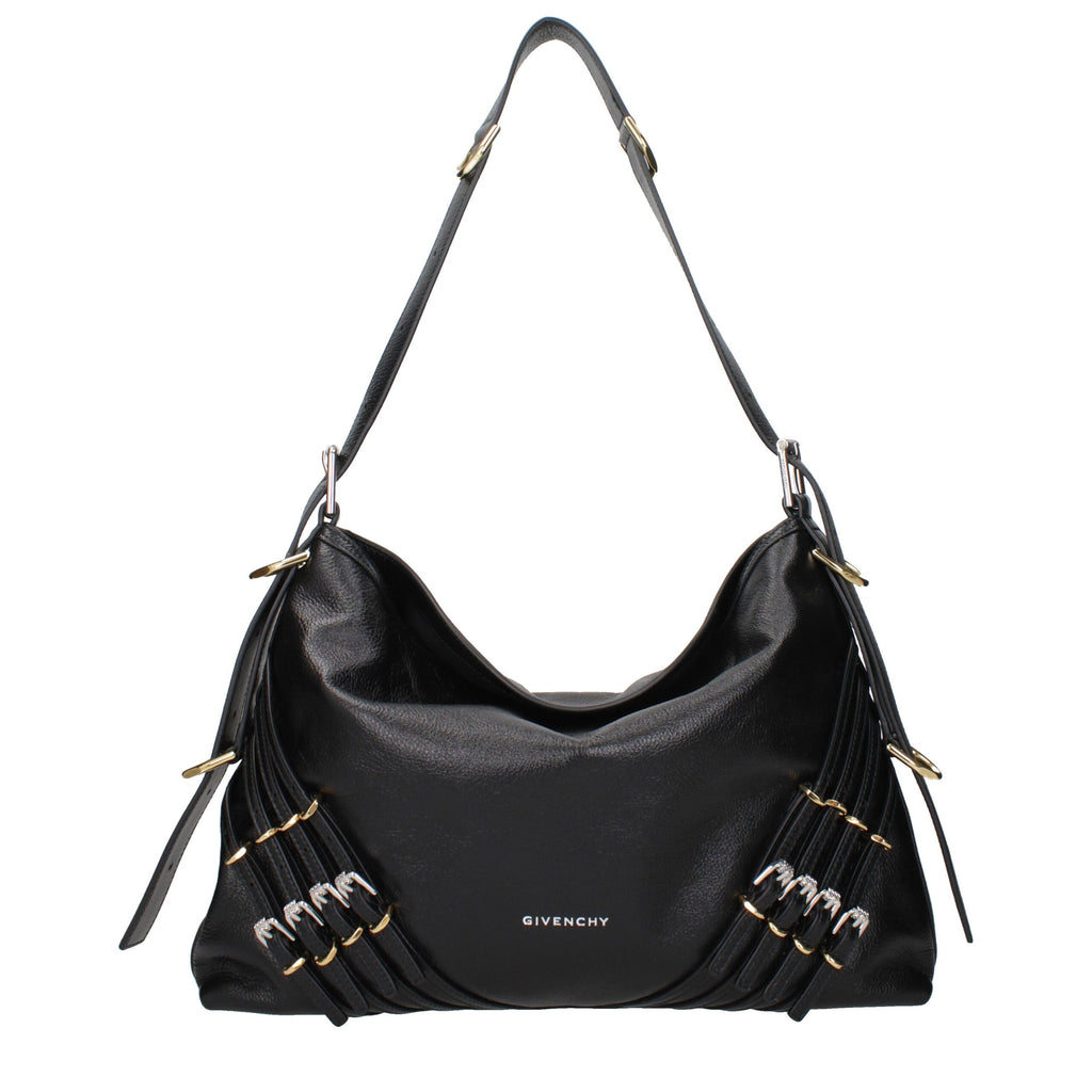 Black Leather Shoulder Bag