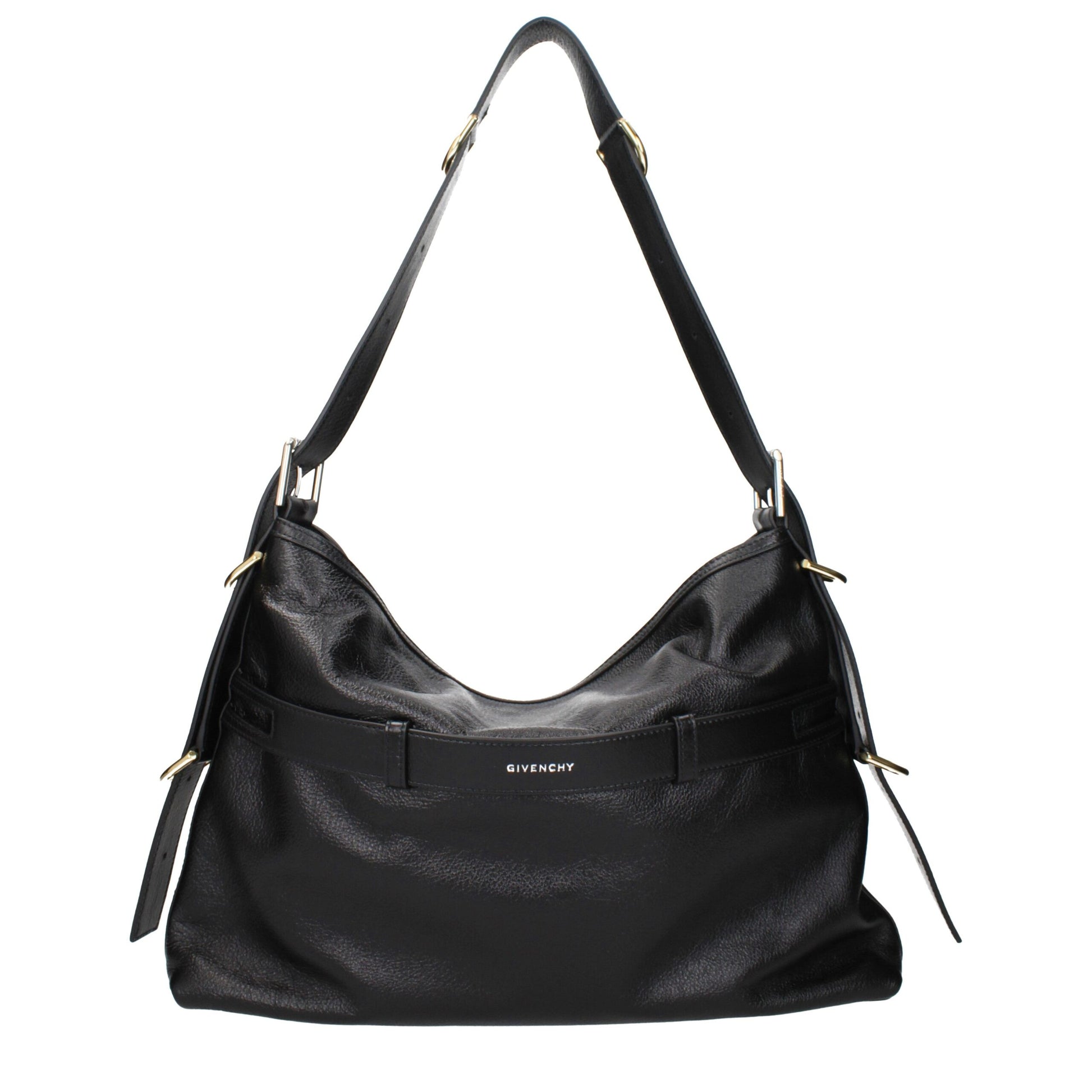 Black Leather Shoulder Bag