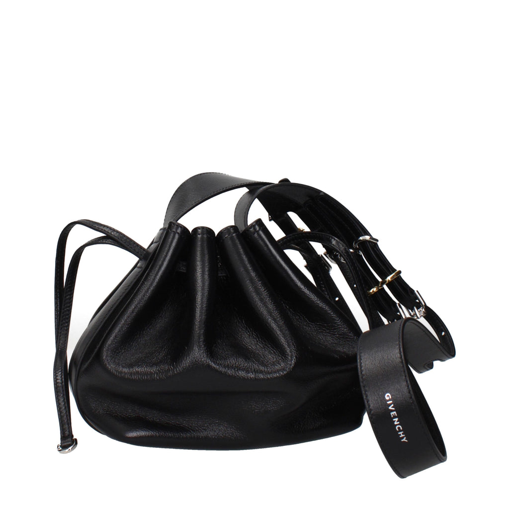 Black Leather Crossbody Bag