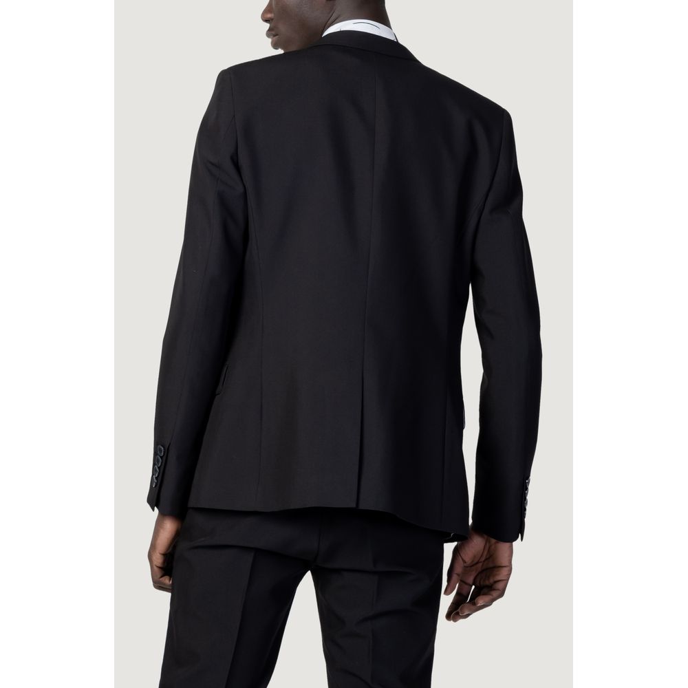 Black Polyester Blazer