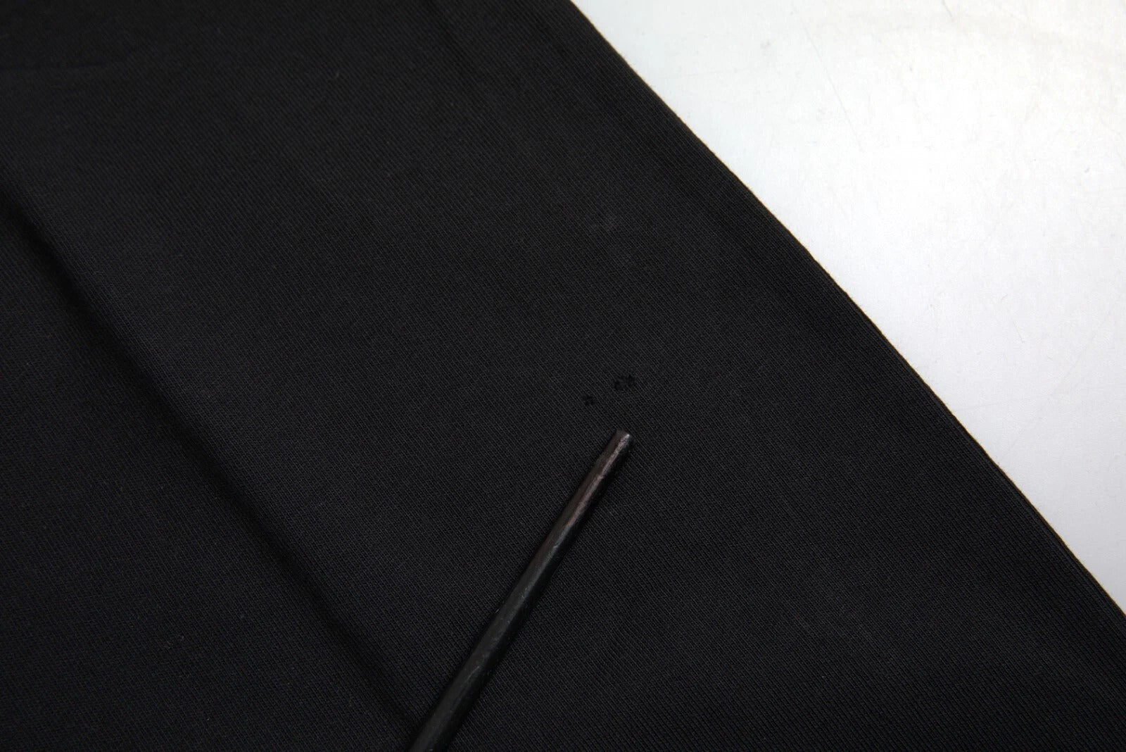 Black Cotton Logo Print Crew Neck Short Sleeves T-shirt