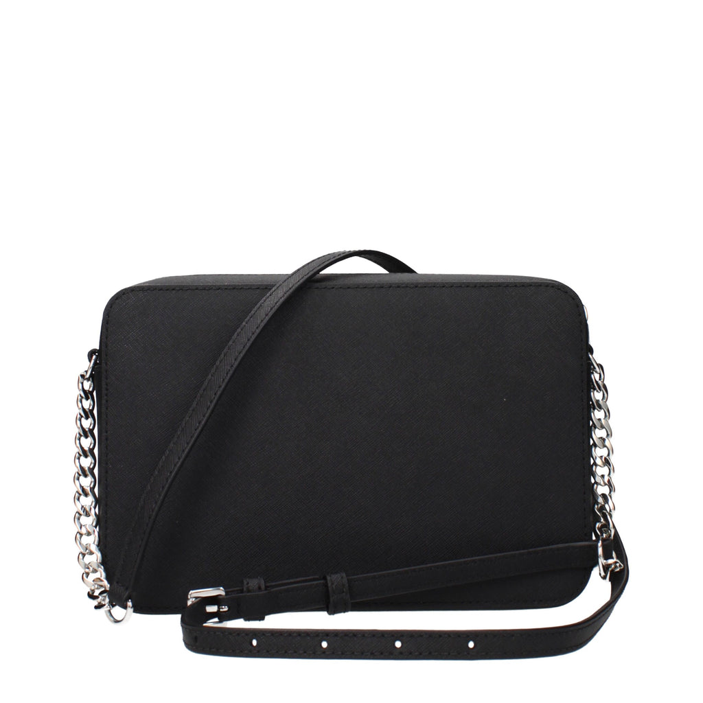 Black Leather Crossbody Bag
